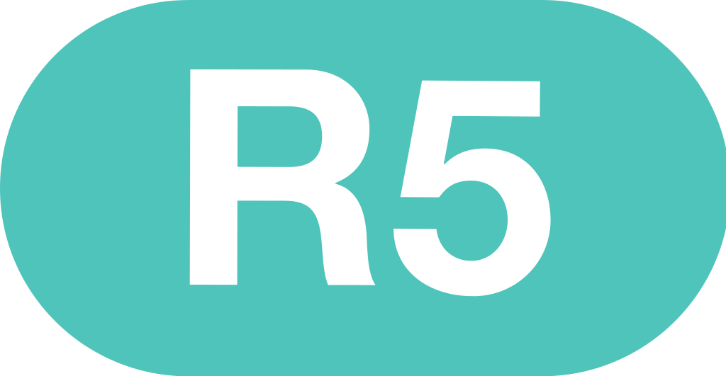 R5 Logo - File:FGCBarcelona R5 Logo.svg