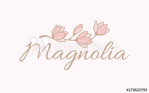 Magnolia Logo - Magnolia logo vector - Buy this stock vector and explore similar ...