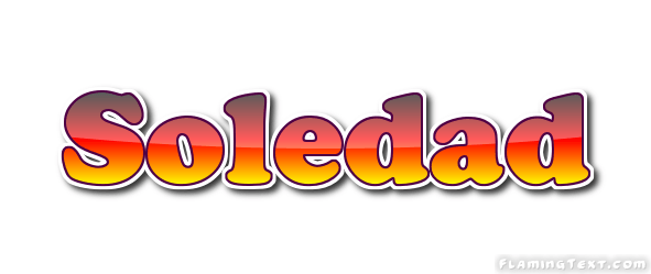 Flamingtext.com Logo - Soledad Logo | Free Name Design Tool from Flaming Text