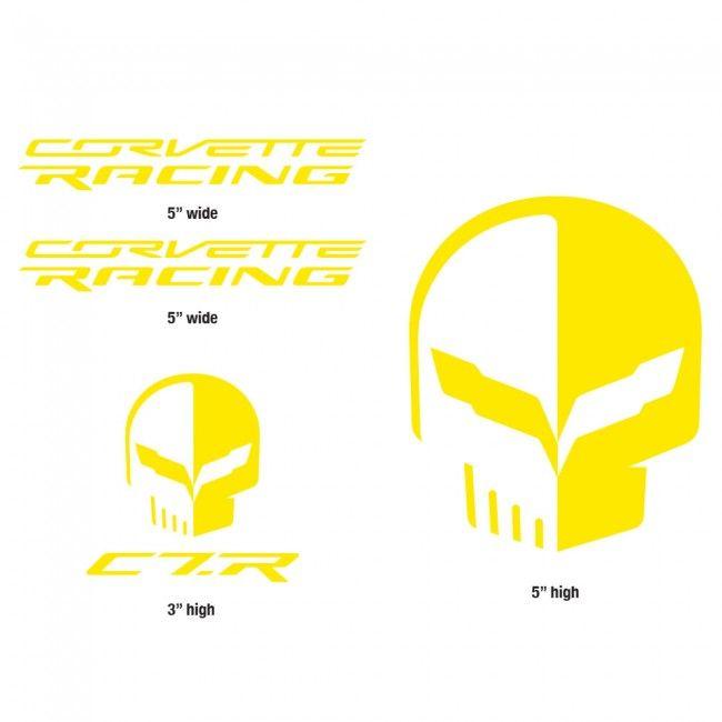 Jake Logo - Corvette Racing Jake Yellow Decal Pack