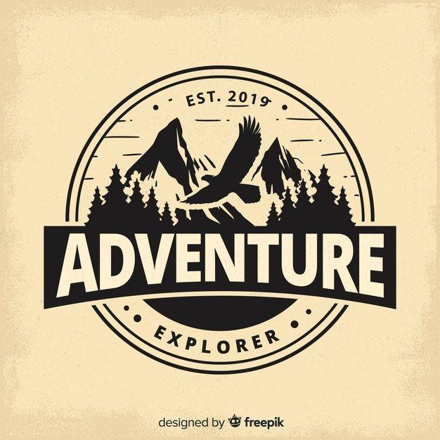 Adventure Logo - Vintage adventure logo background Vector | Free Download