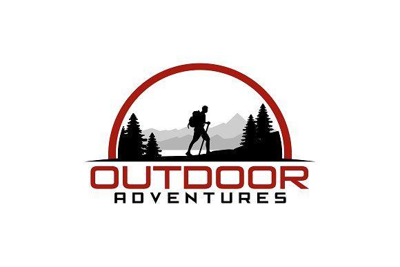 Adventure Logo - Hiking Outdoor Adventure Logo