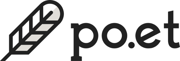Poet Logo - Poet Logo. Attack Of The 50 Foot Blockchain