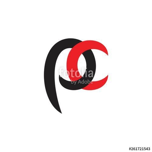 Curves Logo - letters pc simple linked curves logo vector