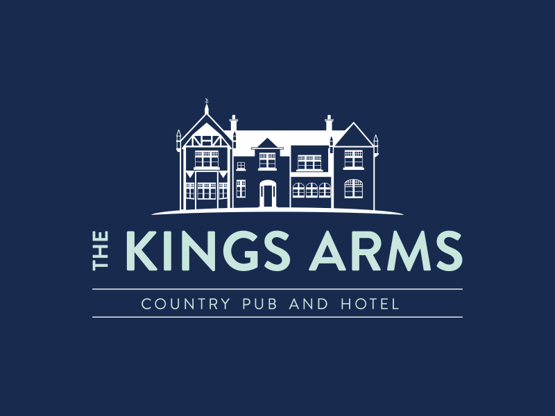Attila Logo - The Kings Arms Hotel Logo Design by Attila Vaszka on Dribbble