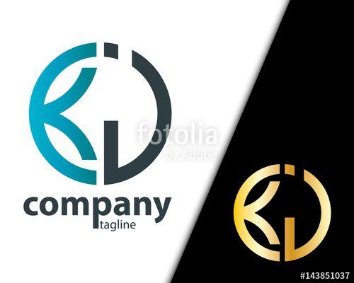 KJ Logo - Vektor: Initial Letter KJ With Linked Circle Logo | Logos | Logos ...