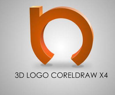 X4 Logo - Corel Draw X 4 Tutorials: 3D logo CorelDraw x4 Tutorial