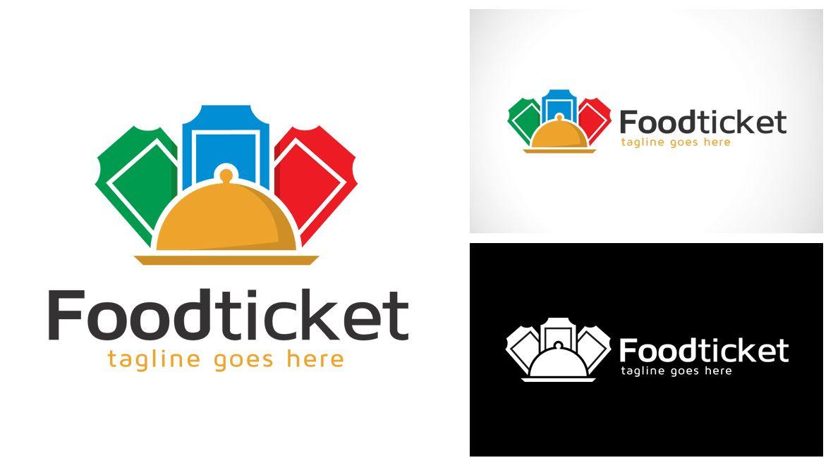 Ticket Logo - Food Logo & Graphics