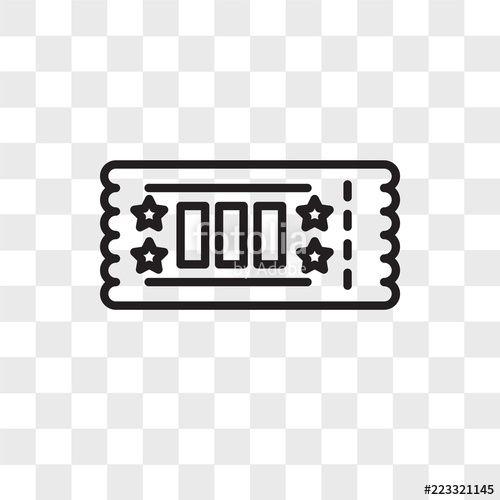 Ticket Logo - Ticket vector icon isolated on transparent background, Ticket logo ...