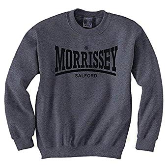 Morrissey Logo - Morrissey Grey Logo Crew Neck Sweatshirt (Medium): Amazon.co.uk