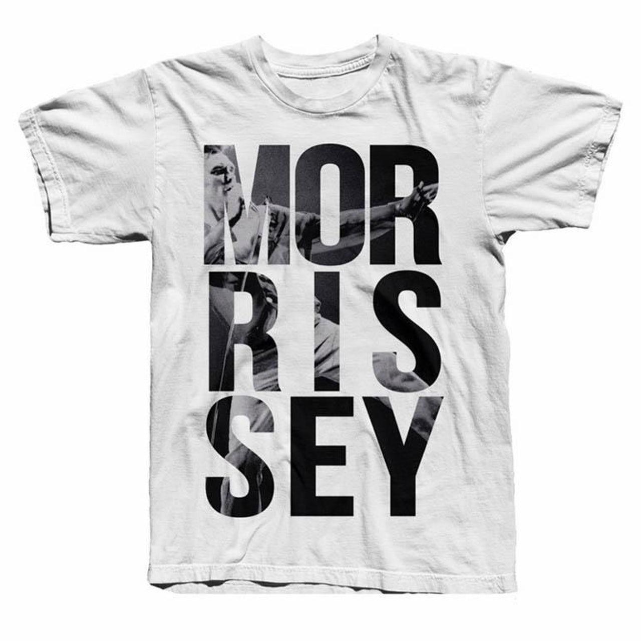 Morrissey Logo - Morrissey STACKED LOGO WHITE T-SHIRT