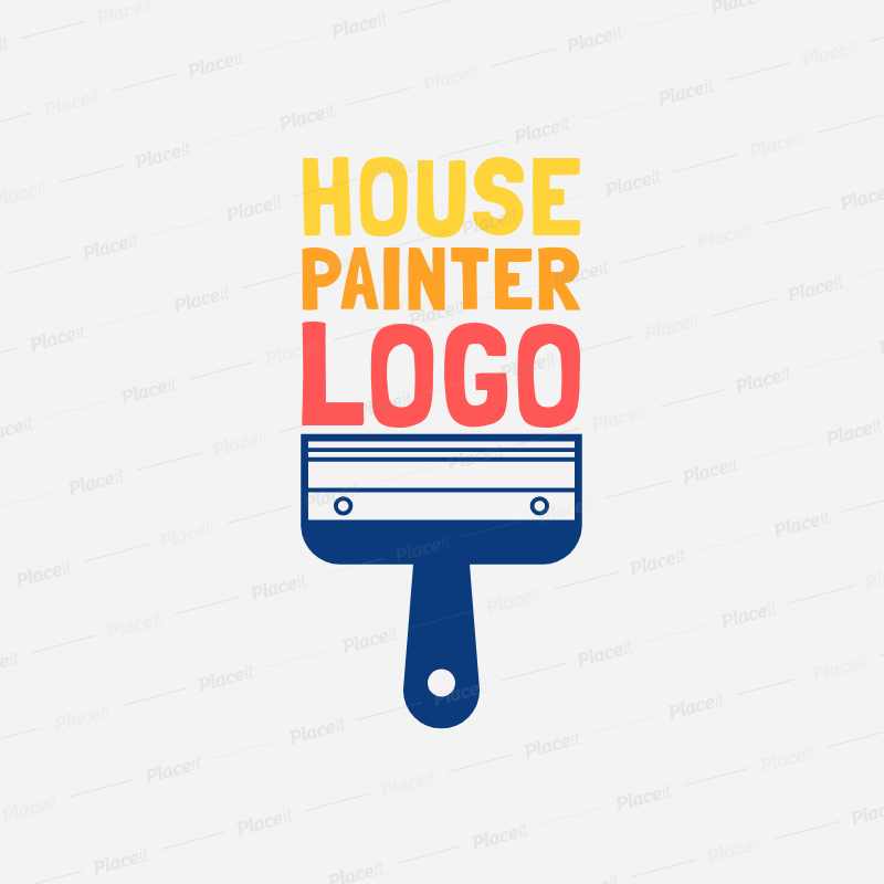 Paintbrush Logo - Painter Logo Maker a1164