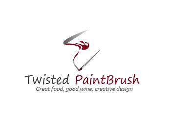 Paintbrush Logo - Logo design entry number 25 by valjean. Twisted paintbrush logo contest