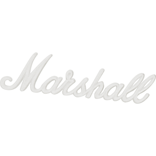 Marshall Logo - Logo - Marshall, White Script, 6