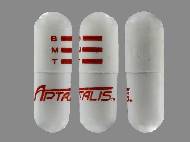 Aptalis Logo - B M T APTALIS Pill Images (White / Capsule-shape)