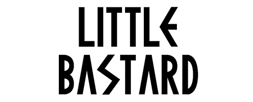 Bastard Logo - T-shirt white OG logo - Little Bastard