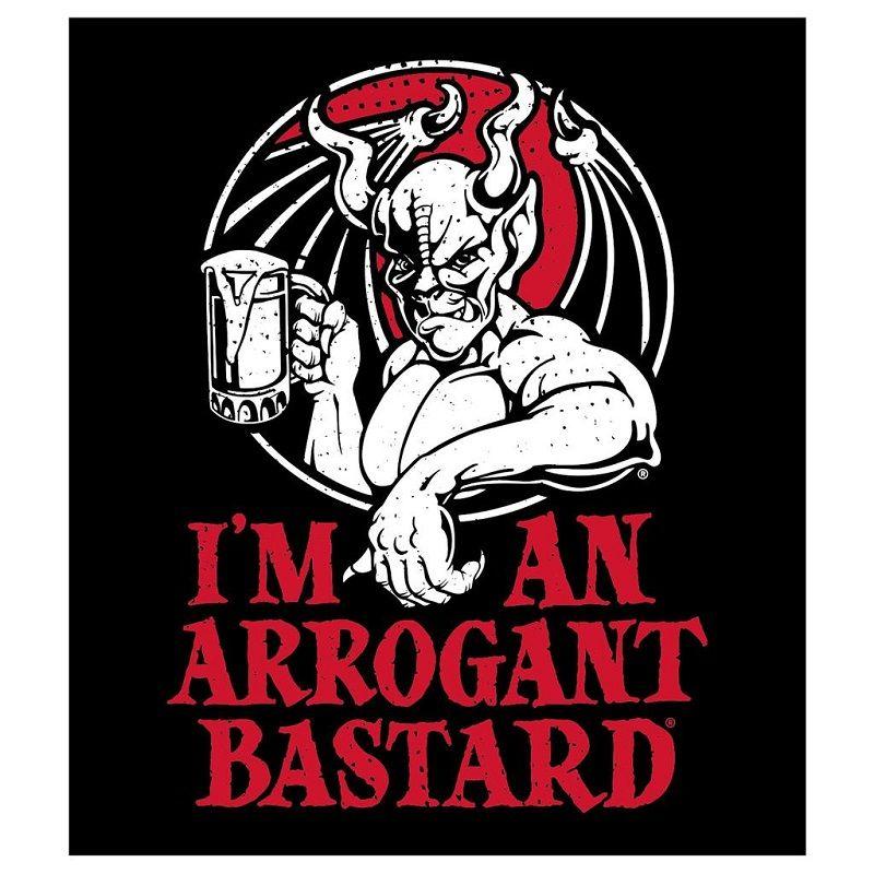 Bastard Logo - Arrogant Bastard Black I'm An Arrogant Basted Sticker