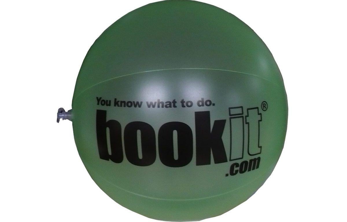 Bookit.com Logo - Custom Beach Balls for Bookit.com - Beach Ball for Travel Company