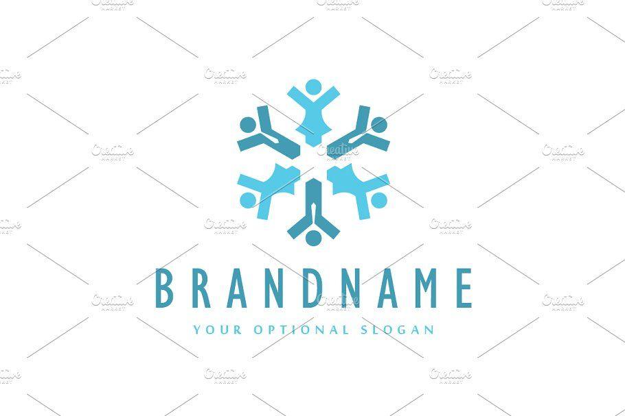 Snowflake Logo - Social Snowflake Logo