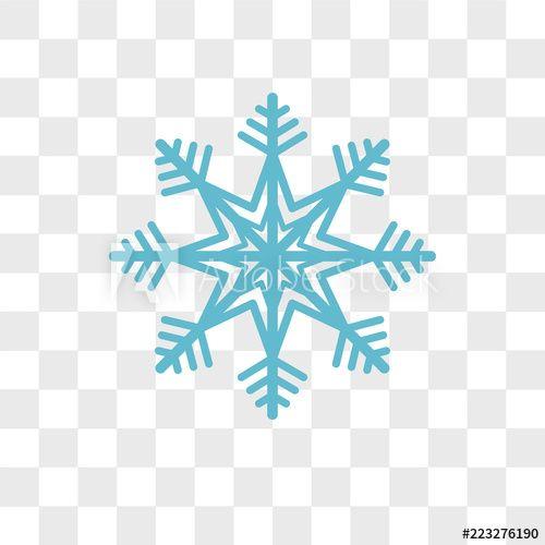 Snowflake Logo - Snowflake vector icon isolated on transparent background, Snowflake ...