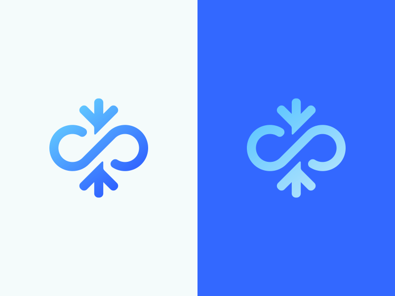 Snowflake Logo - Infinity + Snowflake Logo Design by Dalius Stuoka | logo designer on ...