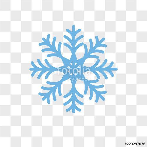 Snowflake Logo - Snowflake vector icon isolated on transparent background, Snowflake