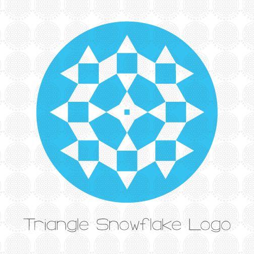 Snowflake Logo - Triangle Snowflake logo