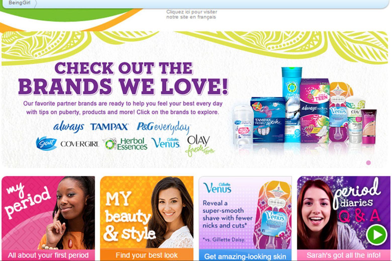 BeingGirl Logo - How Procter and Gamble Wins Young Girls Loyalty with Being | Potion