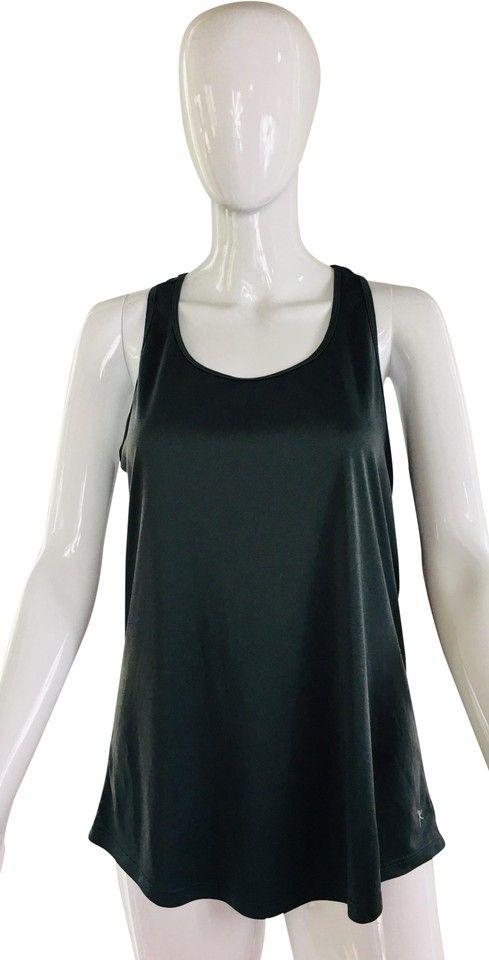 Danskin Logo - Danskin Now Charcoal Grey Mesh Active Tank Activewear Top Size 12 (L)