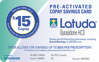 Copay Logo - Copay Savings Cards for Patients. Latuda® (lurasidone HCl)