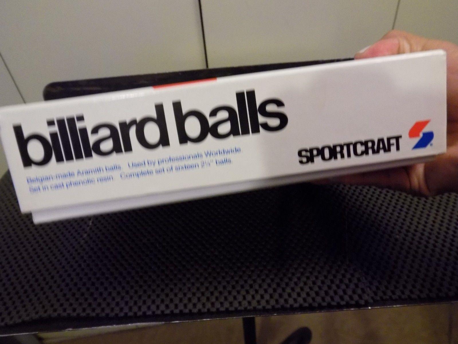 Sportcraft Logo - Sportcraft Billiard Balls Belgian-made Aramith Complete Set 16