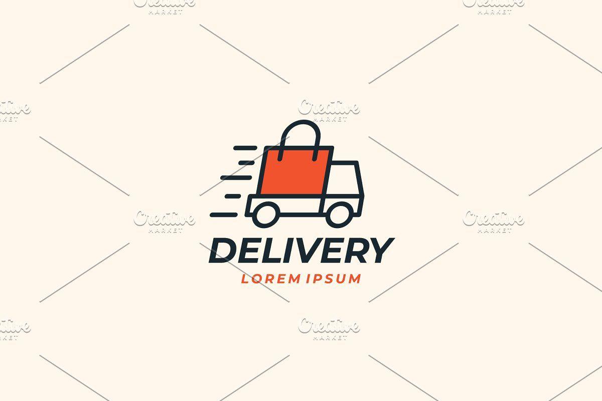 Shipment Logo - Fast shipping delivery truck logo