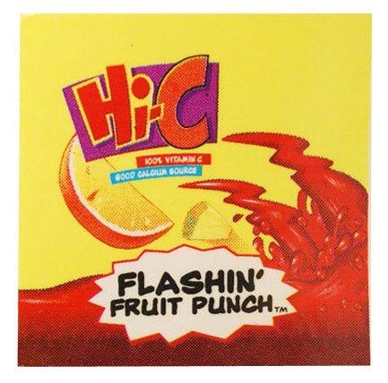 Hi-C Logo - FS Valve Label, Hi C Fruit Punch 2x2