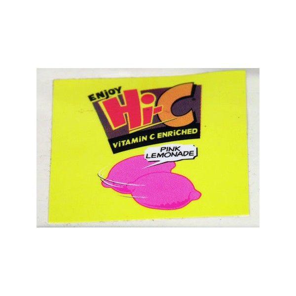 Hi-C Logo - FS Valve Label, Hi C Pink Lemonade 2x2