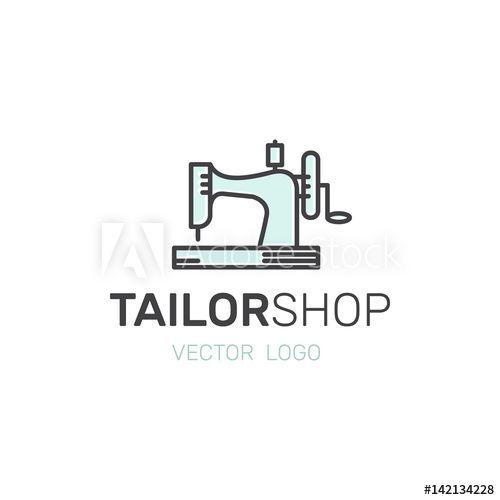 Object Logo - Vector Icon Style Illustration Logo Set of Tailor Shop, Clothing