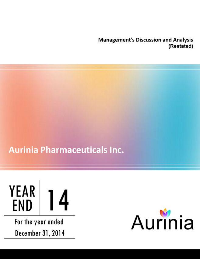 Aurinia Logo - EX-99.3