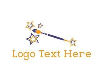 Magical Logo - Magic Brush Logo