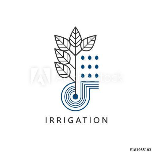 Irrigation Logo - Irrigation icon. Linear vector logo for any type of irrigation ...