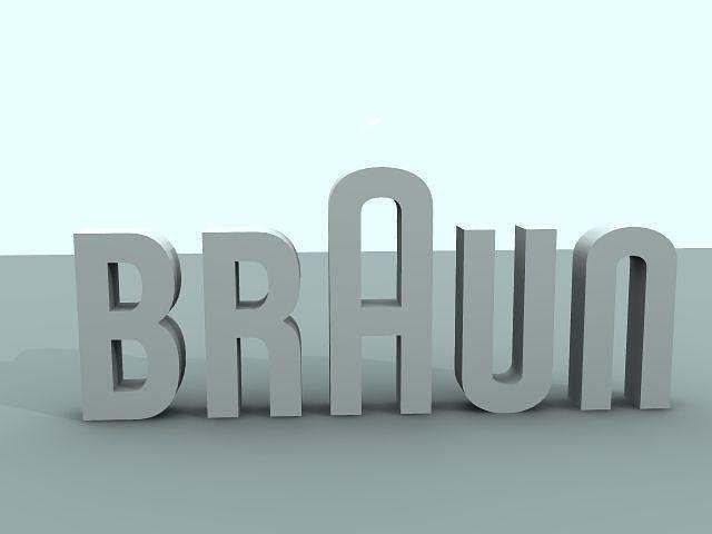 Braun Logo - Braun Logo 3D model