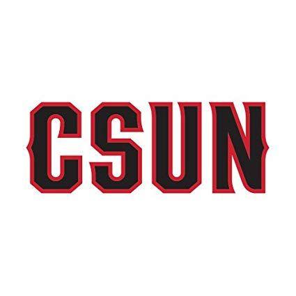 CSUN Logo - Amazon.com : CollegeFanGear Cal State Northridge Small Decal 'CSUN