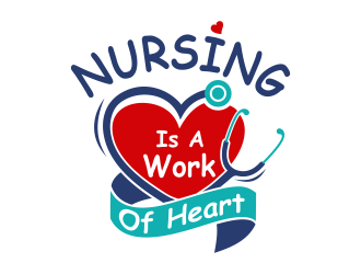 Nurisng Logo - Nursing Is A Work Of Heart logo design