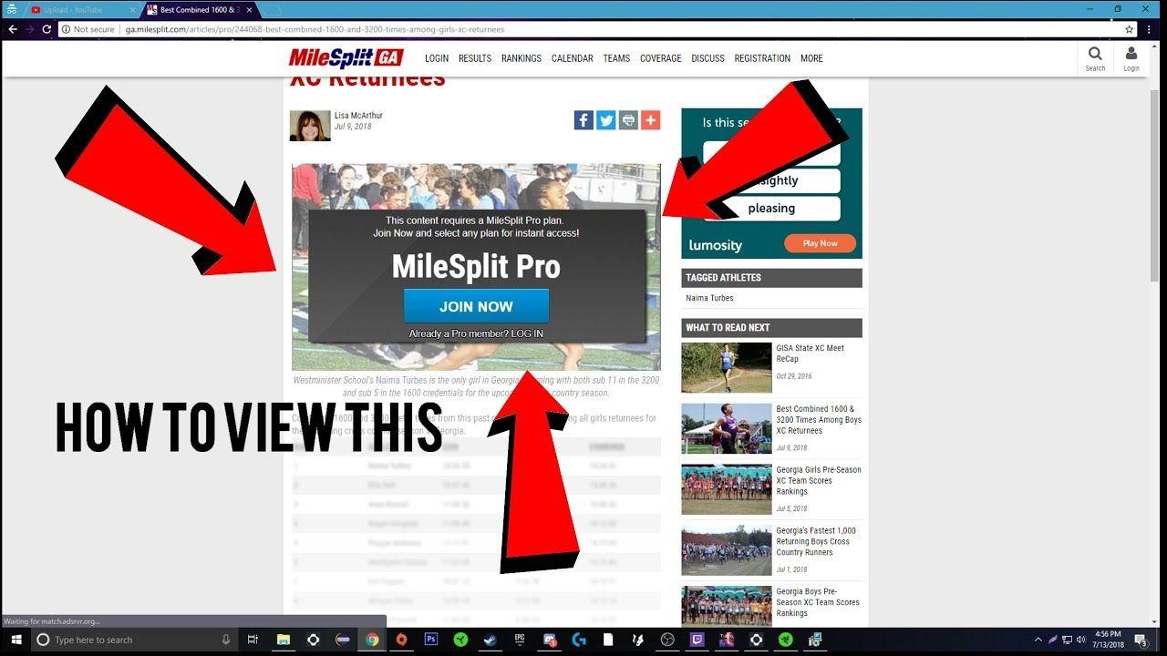 MileSplit Logo - How to view 