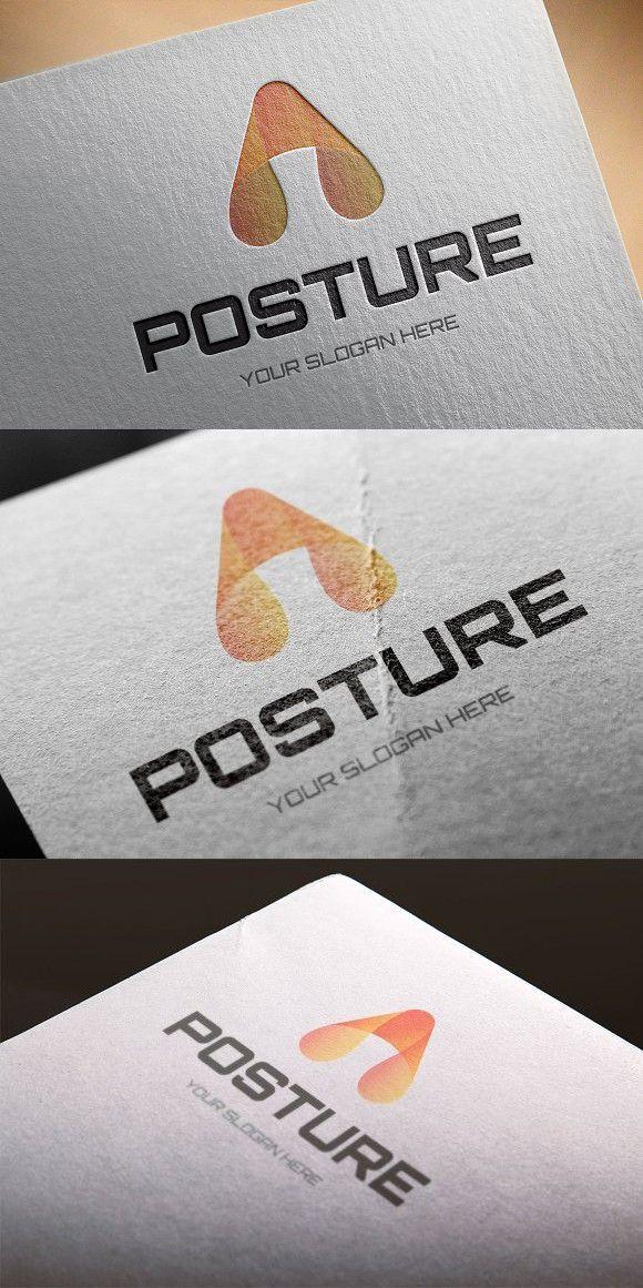 Posture Logo - Posture Logo Template | Premium Design | Logo templates, Logos ...