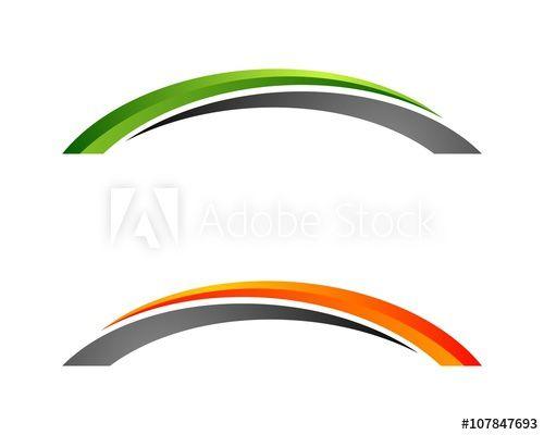 Curve Logo - Abstract Curve Bridge Logo Template this stock vector