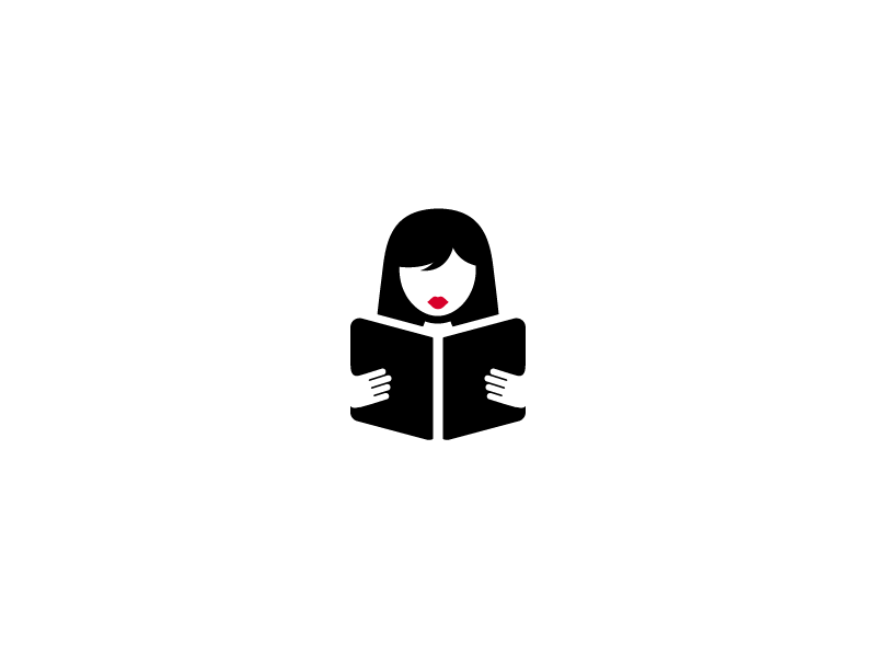 Reading Logo - Book Reading Girl Logo by Sumesh A K on Dribbble
