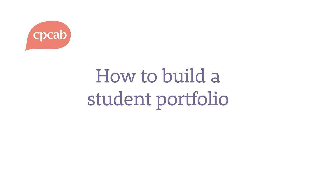 CPCAB Logo - How to build a student portfolio