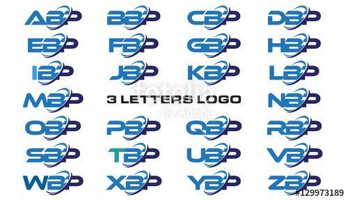 Xbp Logo - letters modern generic swoosh logo ABP, BBP, CBP, DBP, EBP, FBP