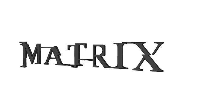 Matrix Logo - The Matrix logo.D Warehouse