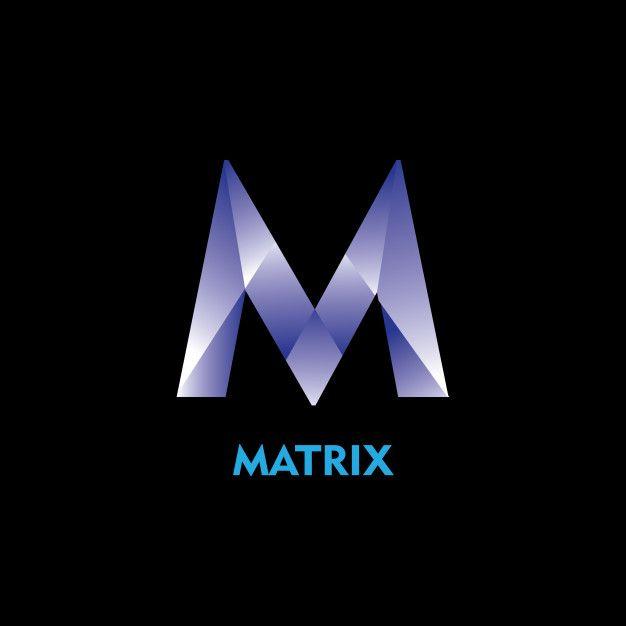 Matrix Logo - M matrix logo template design Vector | Premium Download