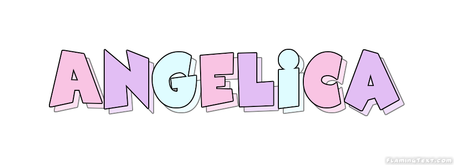 Angelica Logo - Angelica Logo | Free Name Design Tool from Flaming Text
